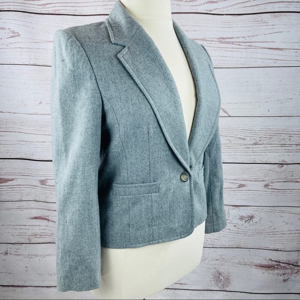Pendleton grey wool single button vintage jacket - image 11